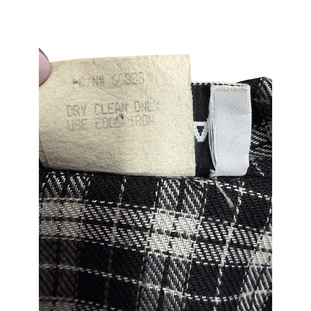 Wet Seal Vintage Cropped Blazer Black White Plaid 90s Academic Jacket Women S - Picture 5 of 6